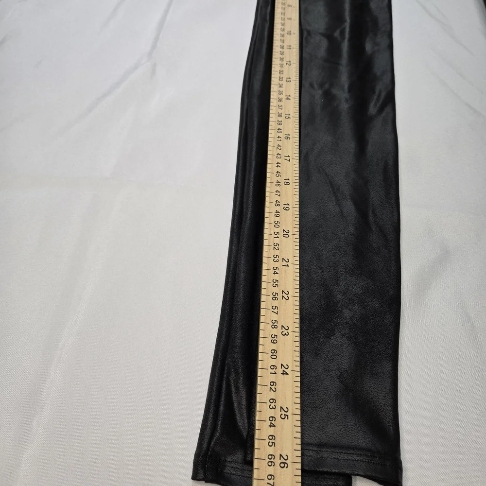 SPANX Shiny Black Leggings NWT SIZE SMALL - Picture 7 of 12